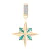 Aquamarine Taşlı Rüzgar Gülü Charm